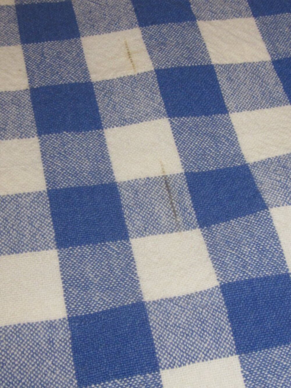 Blue & White Tablecloth Bistro Checkered - Picture 3 of 3
